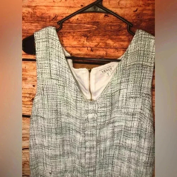 Womens Tweed Sleeveless dress - Picture 5 of 16